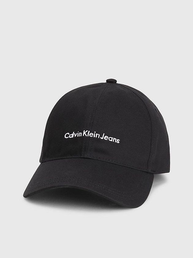 Calvin Klein USA Organic Cotton Logo Mens Cap Black 7504891-WX